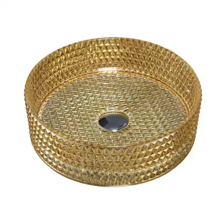 Накладная раковина Vincea 40х40 золотая VBS-5GL05 - 0