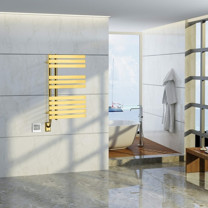 Полотенцесушитель электрический Boheme Venturo золото 721-G - 1