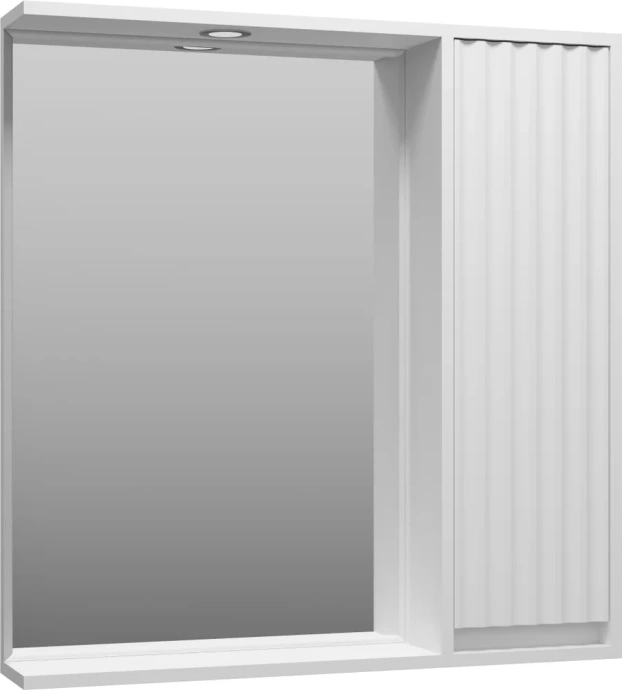 Зеркало Brevita Balaton 80 R, белое  BAL-04080-01-П - 3