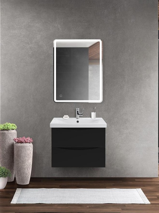 Тумба с раковиной Belbagno Marino 60 черный - 9