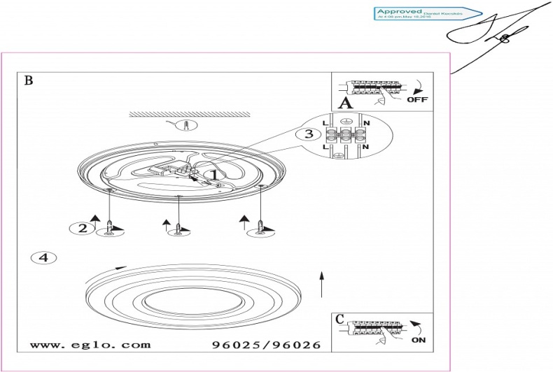 Накладной светильник Eglo ПРОМО Capasso 1 96026 - 1