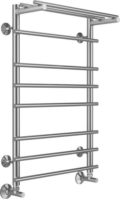 Водяной полотенцесушитель Terminus Ватра П8 500х800 с полкой Хром 4670078529503 - 1