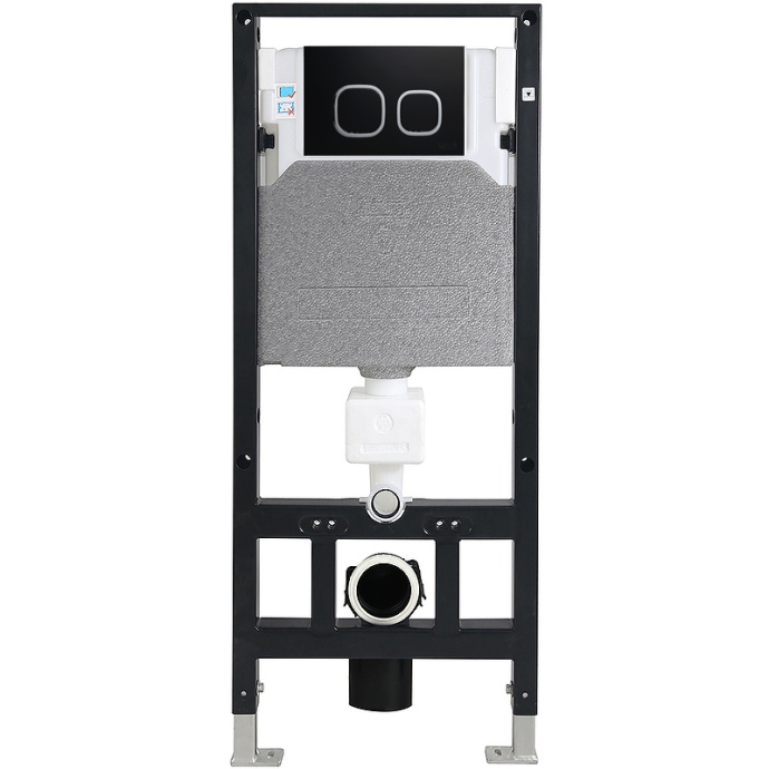 Система инсталляции WeltWasser WW AMBERG 506 B с кнопкой смыва черный  10000008226 - 0