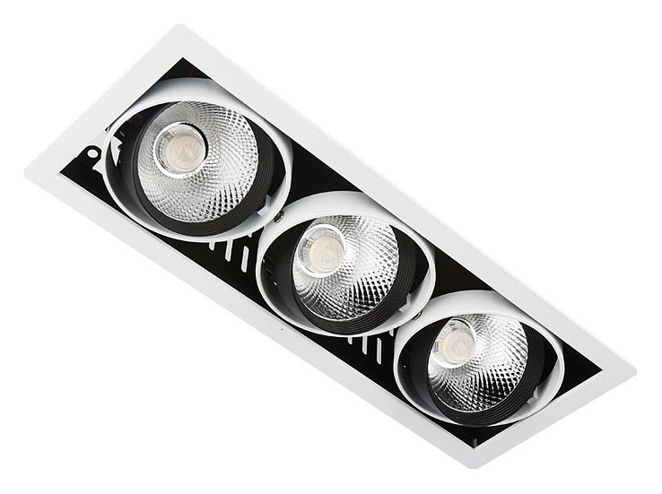 Встраиваемый светильник Ambrella Light Classic T81 T813 BK/CH 3*12W 4200K - 1