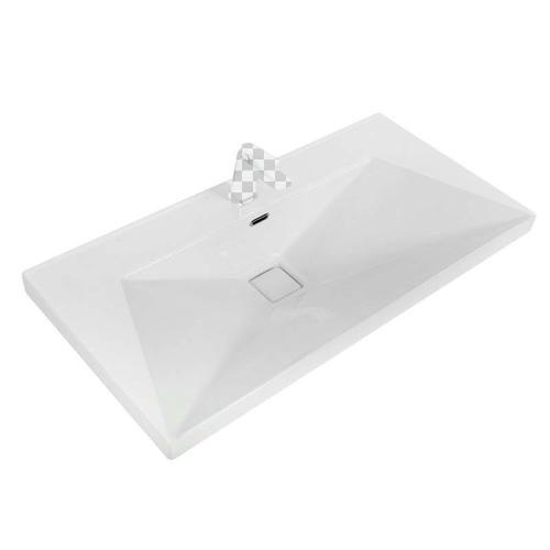 Мебельная раковина Cezares Crystal 80х50 белый  CZR-1188-800/500 - 0