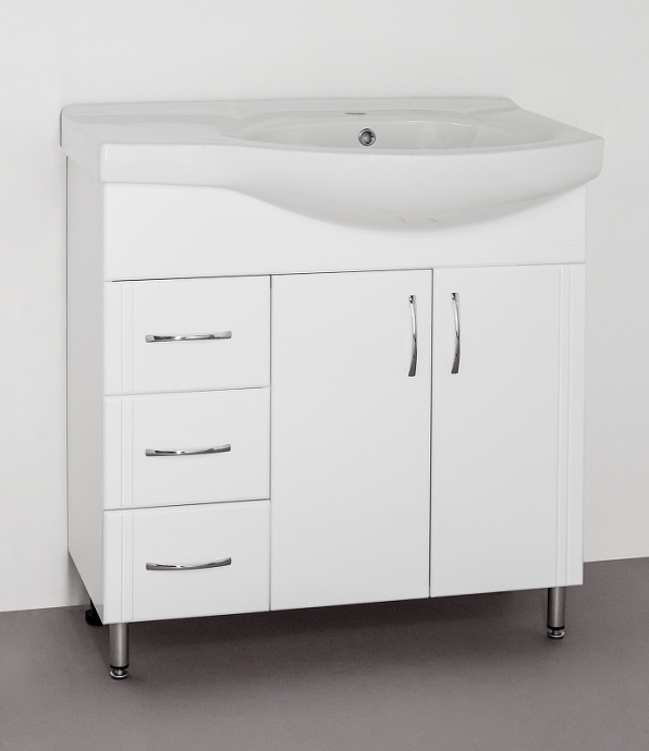 Раковина мебельная Style Line Коралл 82 R белый ЛС-00000164 - 4