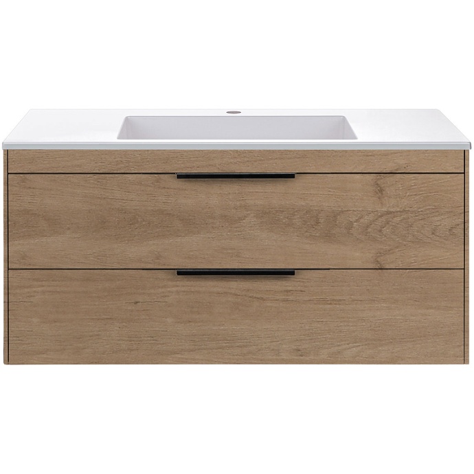 Тумба под раковину Vincea Chiara 100 светлое дерево VMC-2C2100NO - 0