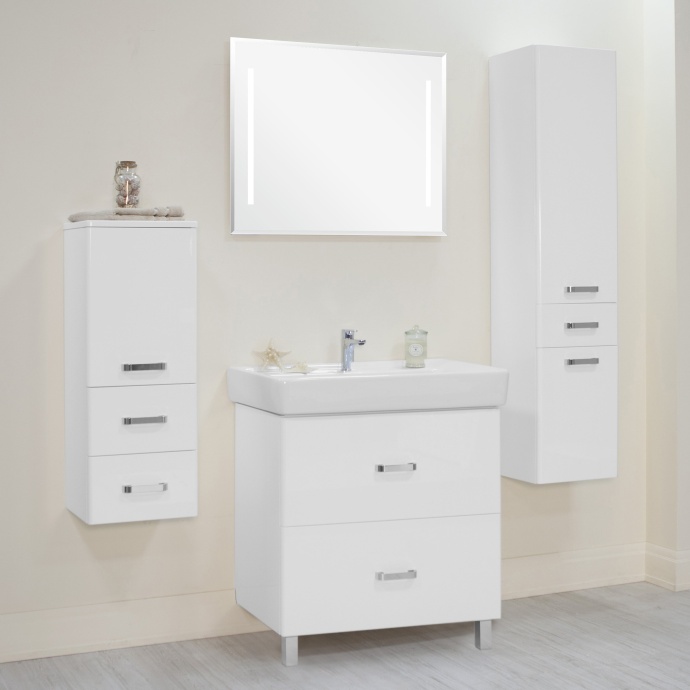 Комплект мебели напольный Aquaton Америна 80 белый - 0