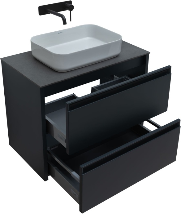 Тумба под раковину Allen Brau Fantasy 80 черный матовый 1.11001.AM - 4