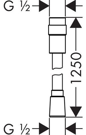 Душевой шланг Hansgrohe Isiflex 28249000 с регулировкой напора - 1