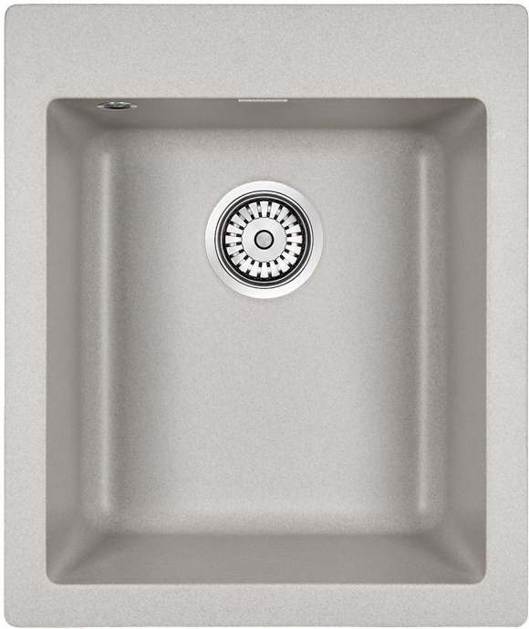 Мойка кухонная Paulmark Leer PM104249-GR серый - 0