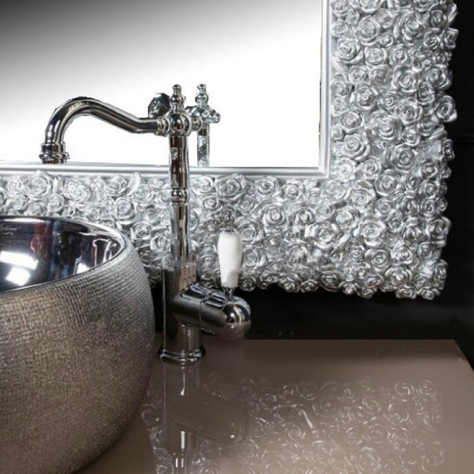 Зеркало Boheme Armadi Art NeoArt Rose 100х140 серебро 540 - 2