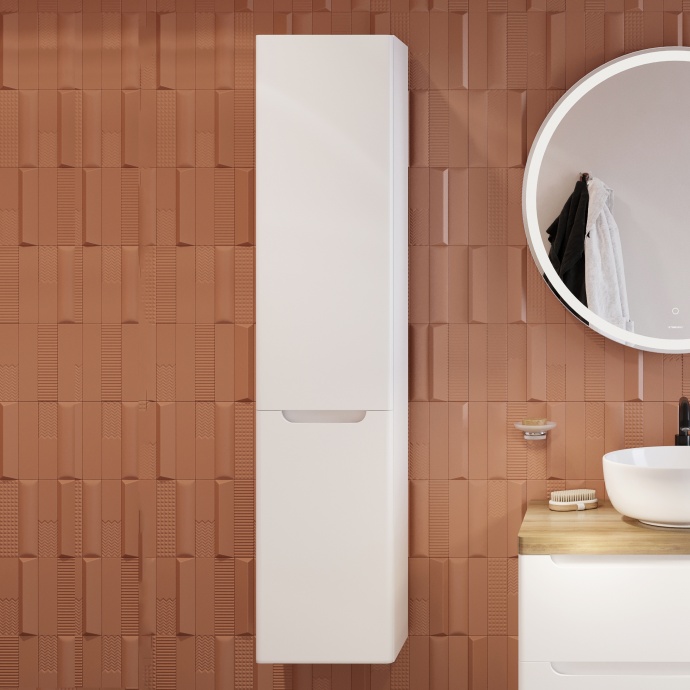 Шкаф-пенал STWORKI Берген 150 белый Бер.04.150/P/W - 0