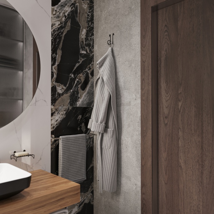 Крючок DIWO Смоленск П16540 одинарный, черный муар - 1