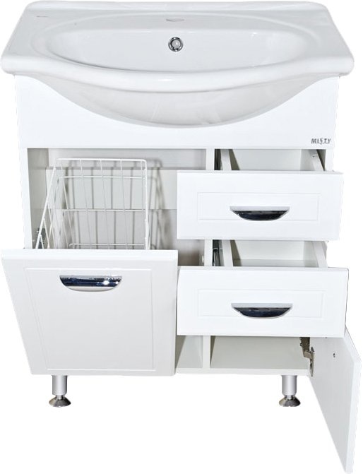 Тумба для комплекта Misty Дрея 65 2 ящика, с бельевой корзиной Э-Дре01065-01К2Я - 5