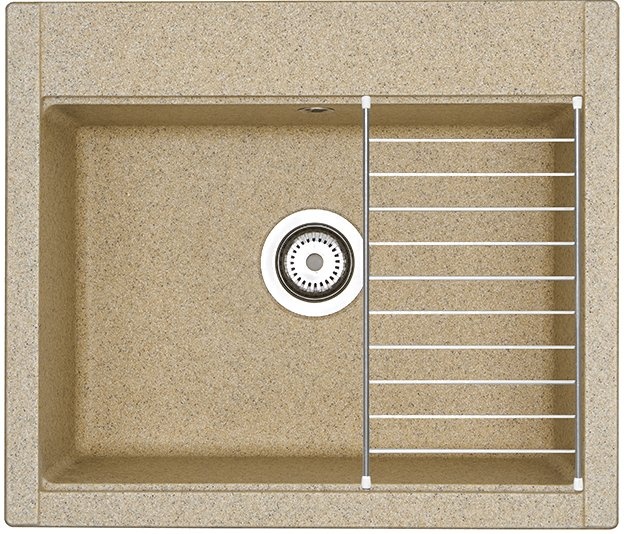 Мойка кухонная AQUATON Делия 60 песочная 1A715232LD220 - 2