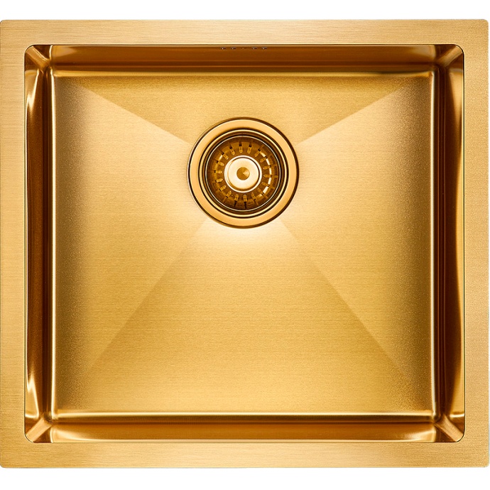 Мойка кухонная Paulmark Marx 48 брашированное золото PM214844-BG - 0