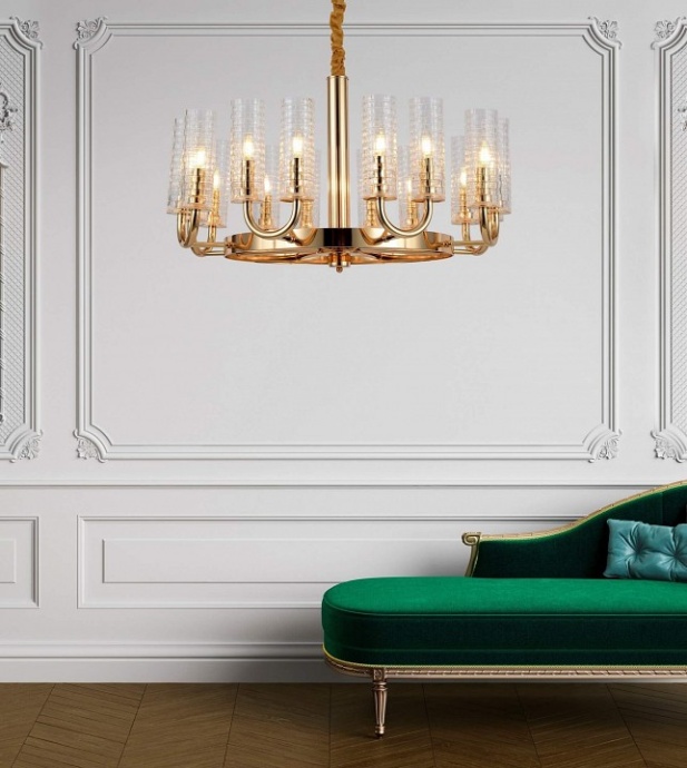 Подвесная люстра LUMINA DECO Donatti LDP 8011-16 F.GD - 1