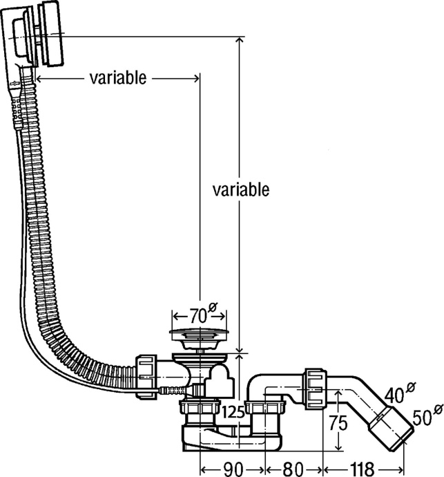 Слив-перелив Viega Simplex 595678 - 1