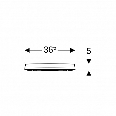 Сиденье для унитаза Geberit iCon 500.835.01.1 тонкое быстроразъемное с микролифтом - 2