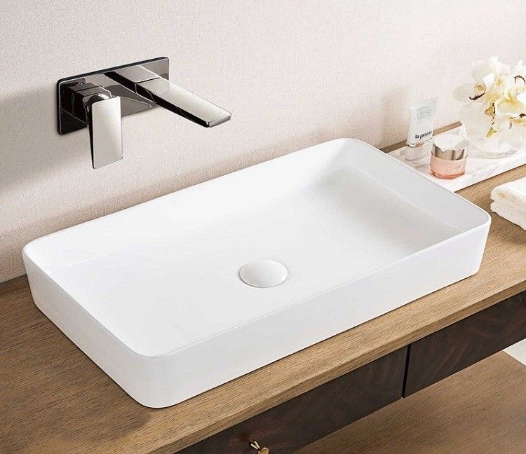 Раковина накладная CeramaLux N 60.5 см белый  9396 - 10