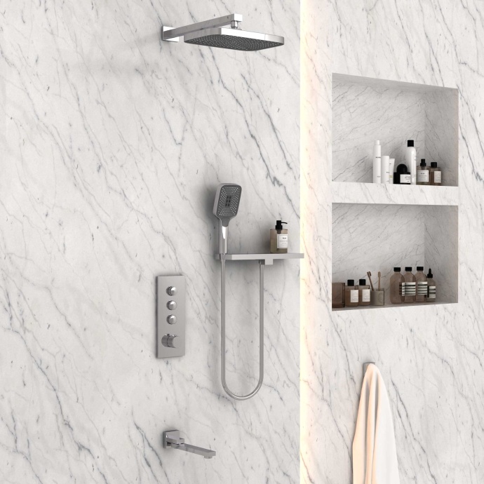 Душевой комплект Vincea с термостатом хром VSFW-431T1RCH - 2