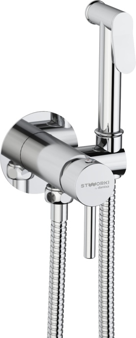 Гигиенический душ STWORKI by Damixa Хельсинки HFHS52000 со смесителем, С ВНУТРЕННЕЙ ЧАСТЬЮ, хром - 0
