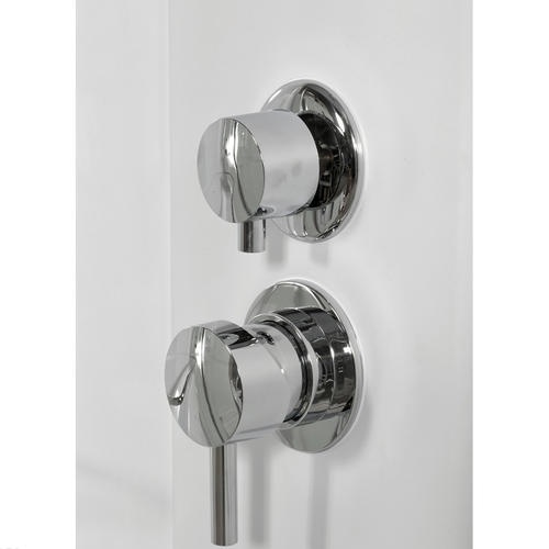 Душевая кабина Deto L 120х80 с подсветкой, хром  L520LNLED - 2