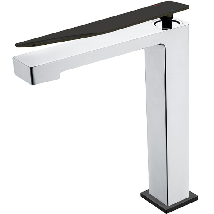 Смеситель для раковины Boheme Q хром с черным 142-CRB.2 - 0