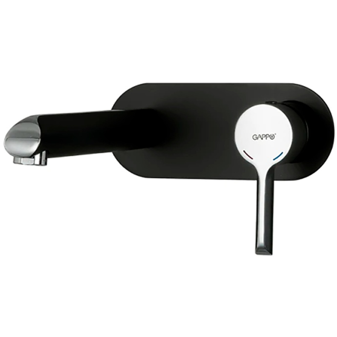 Смеситель для раковины Gappo черный хром G1003-26 - 0