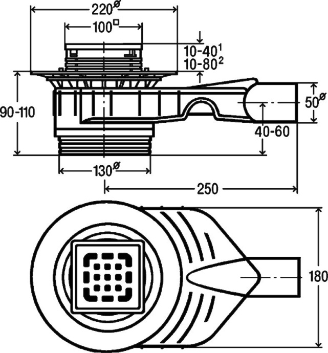 Душевой трап Viega Advantix 669201 - 1