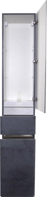 Шкаф-пенал для ванной Style Line Атлантика 35 Люкс, темный бетон  СС-00002284 - 2