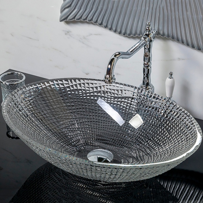 Раковина накладная Boheme Armadi Art NeoArt 51 прозрачный 813 - 0