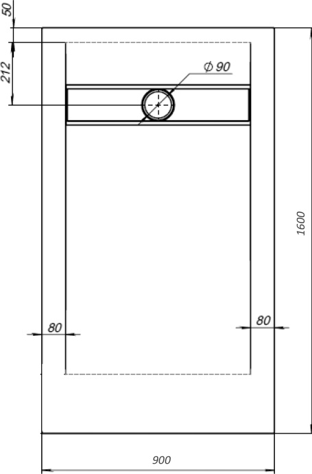 Поддон для душа STWORKI Эстерсунд 160x90 белый камень, с сифоном 440686 - 8