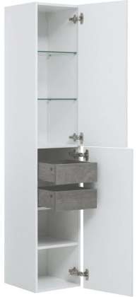 Шкаф-пенал Aquanet Nova 35 белый 242261 - 2