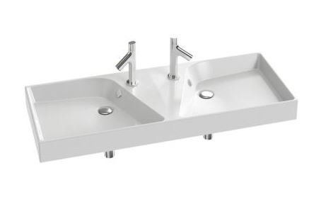 Раковина Jacob Delafon Rythmik EXM112-Z 120 см двойная EXM112-Z-00 - 0