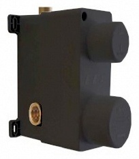 102166201C1EX скрытая часть  для смесителя на 2 режима матовый черный - 0