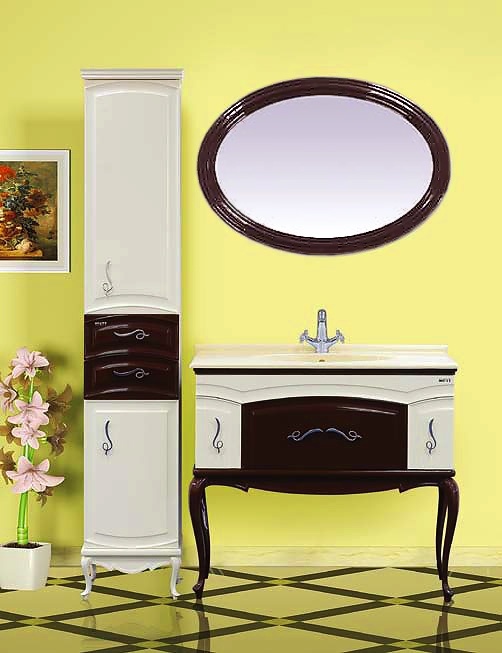 Тумба под раковину Misty Флоренция 100 бежево-коричневая Л-Фло01100-461 - 1