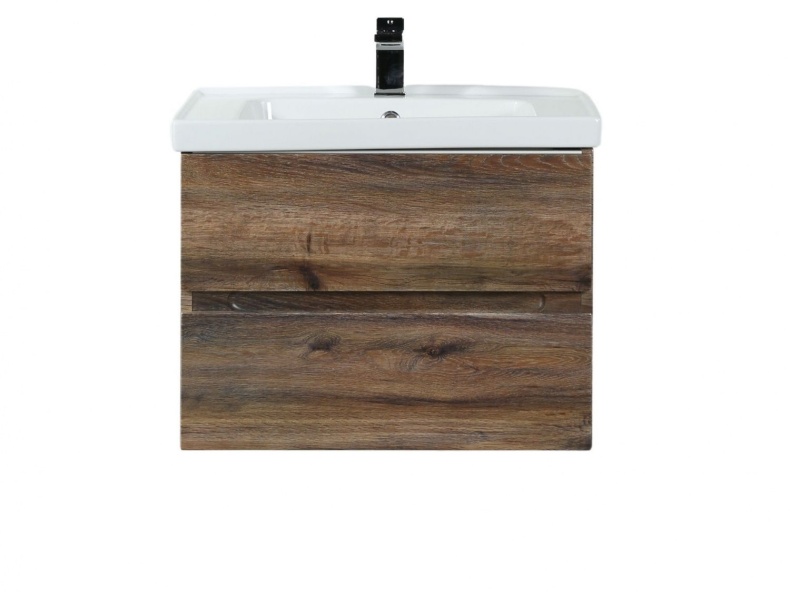 TECHNO База под раковину подвесная с двумя выкатными ящиками, Дуб бомонд ЛофтAM-Techno-700-2C-SO-LW646 - 1