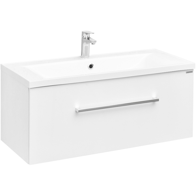 Тумба с раковиной Aquaton Мадрид 100 белый 1A1269K6MA010 - 0