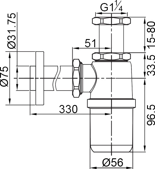 Сифон для раковины Veragio Sbortis VR.SBR-8113.BR - 1