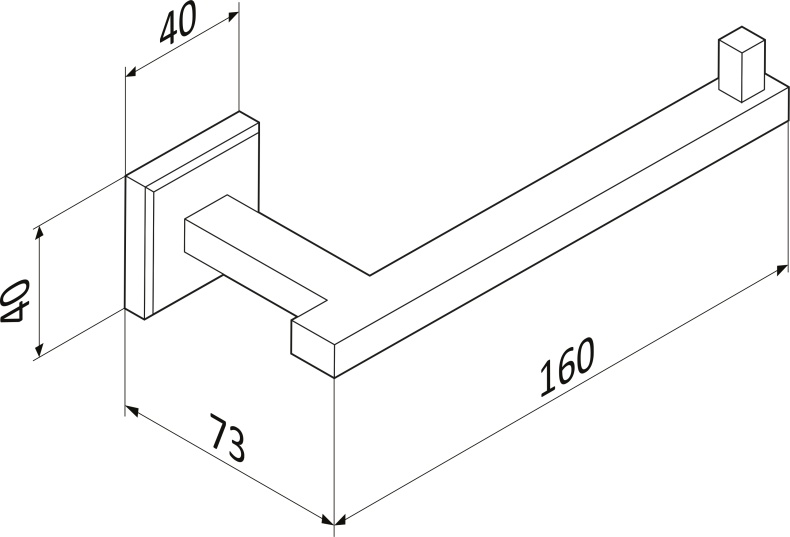 Держатель туалетной бумаги STWORKI Стокгольм HASG341100 - 4
