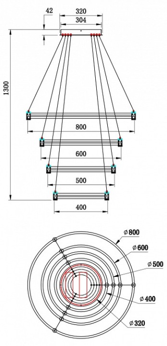 Подвесной светильник Stilfort Tooring 4006/05/04P - 2