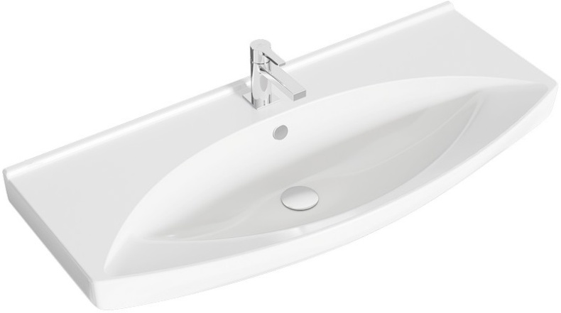 Тумба с раковиной Misty Орхидея 105 бежевая глянцевая СО000006696 - 1