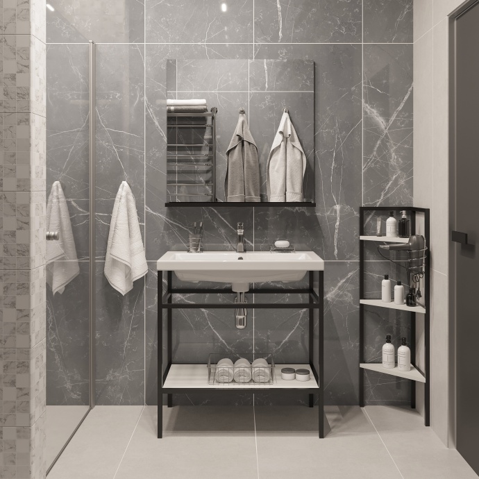 Мебель для ванной DIWO Смоленск 80 с раковиной Como 80 483913 - 0