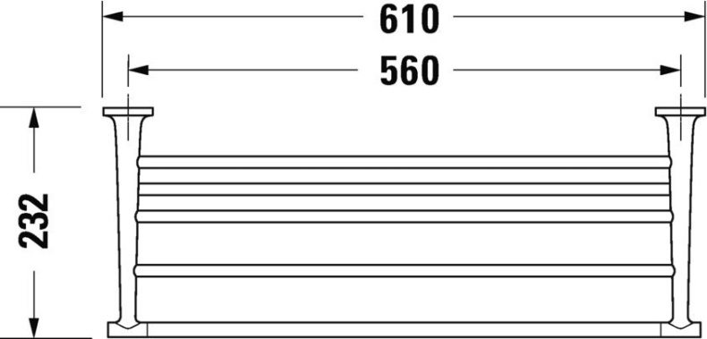 Полка Duravit Starck T 0099441000 для полотенец, хром - 1