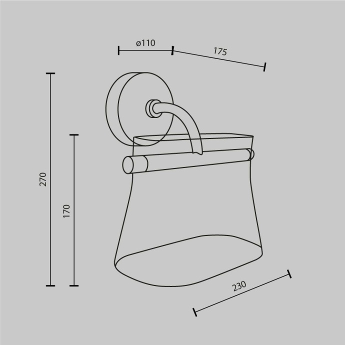 Бра Maytoni Cabaret MOD170WL-L8BS3K2 - 1