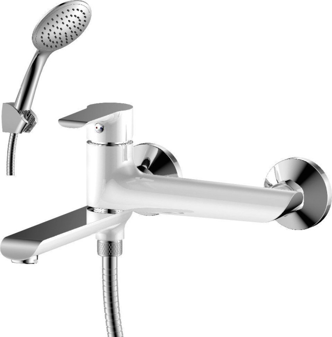 Смеситель для ванны Rossinka  белый, хром  W35-33 - 0