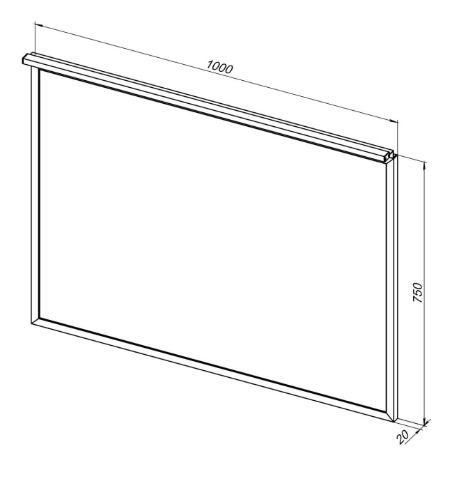 Зеркало Allen Brau Priority 100 с подсветкой черный матовый 1.31017.BB - 4