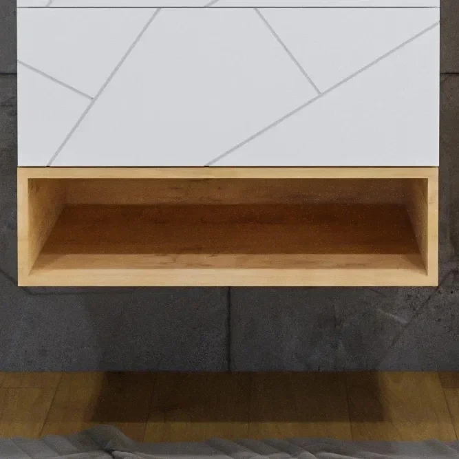 Ниша для тумбы Бриклаер Кристалл 70 дуб бунратти  4627125415890 - 0